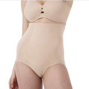 SPANX High-Waisted Shapewear Briefs - Tan Large Sculpting